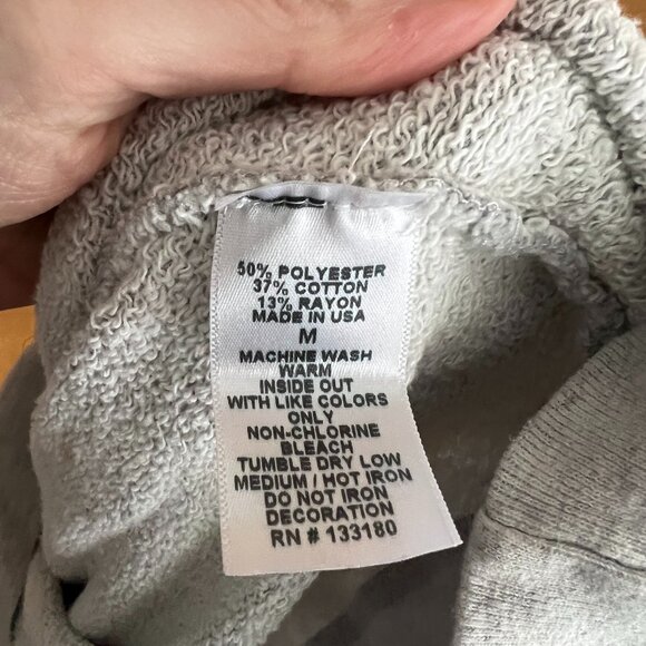 Detroit Denim Heathered Grey Sweatshirt Logo Size M - Picture 3 of 4